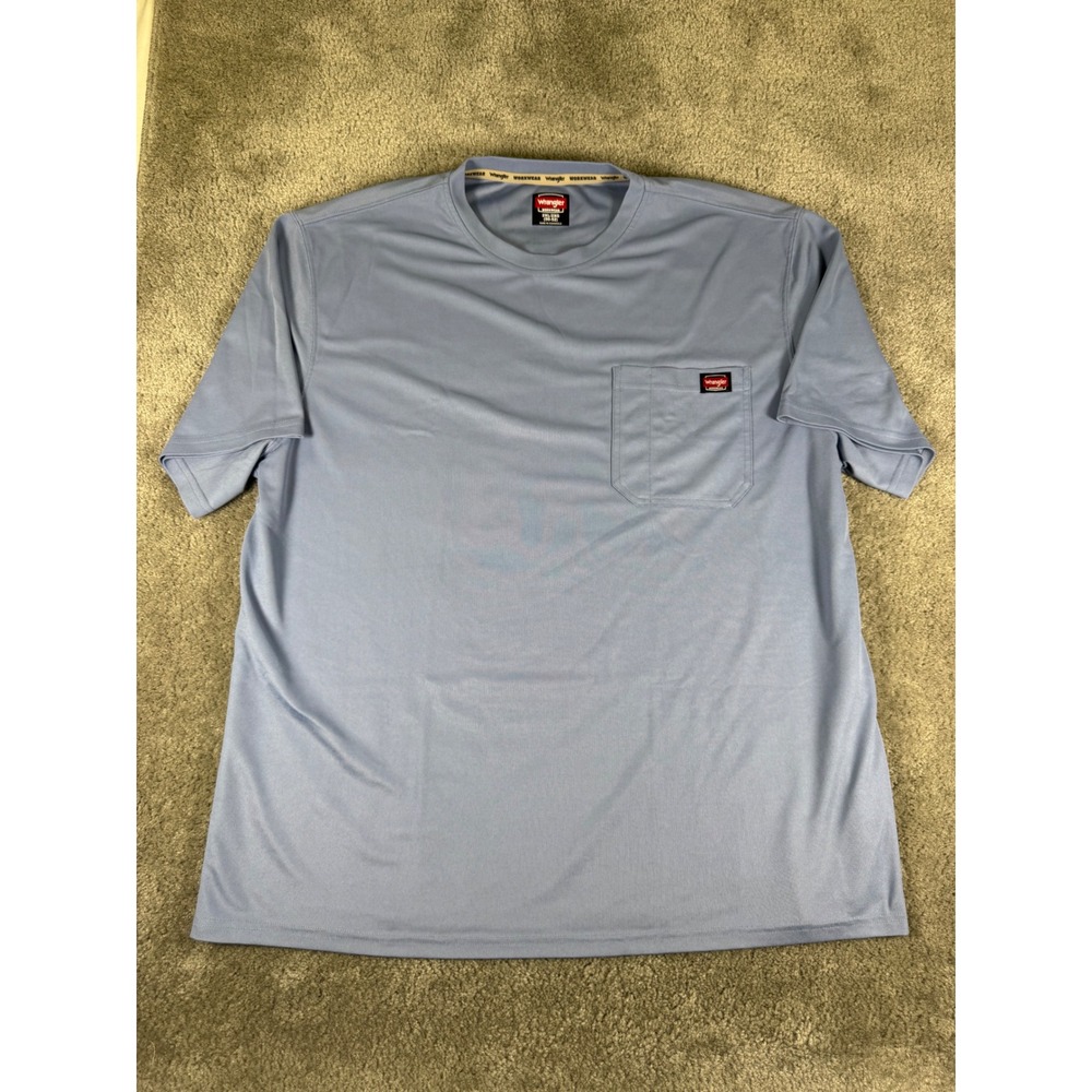 Wrangler Workwear Mens 2XL Blue Short Sleeve Pocket T-Shirt WKW65042